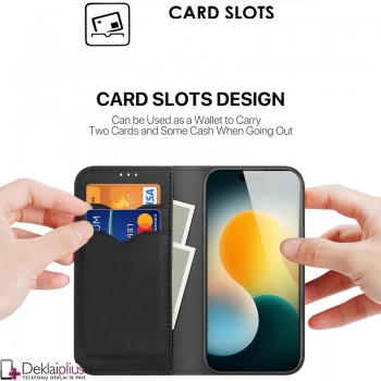 Dux Ducis Hivo odinis dėklas - juodas (Apple Iphone 17 Pro Max/18 Pro Max) Dux Ducis Hivo odinis dėklas - juodas (Apple Iphone 17 Pro Max/18 Pro Max)
